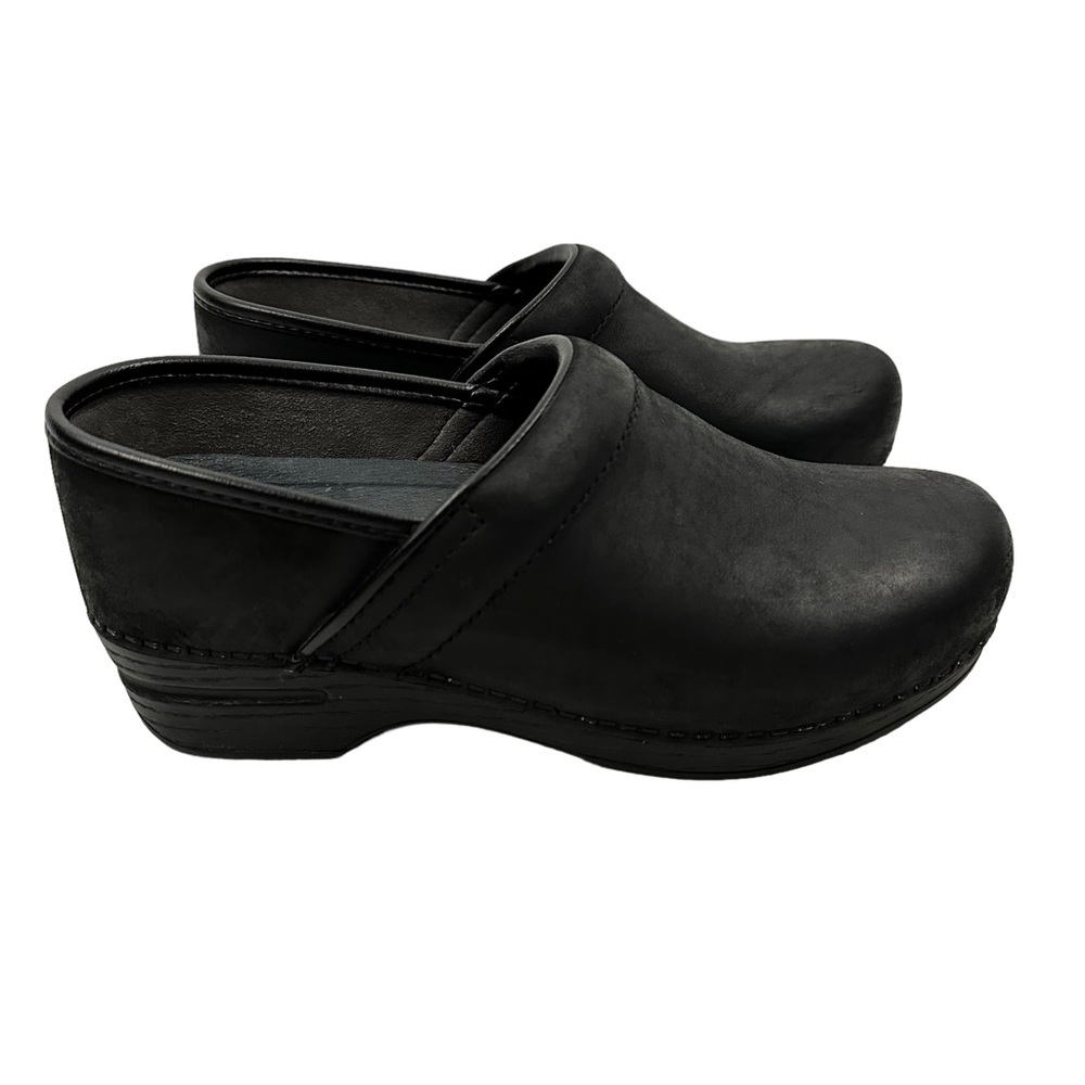 DANSKO Clogs in black oiled leather